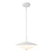 Prescott 16-in Antique White Dimmable LED Pendant with Opal Matte Glass