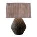 Artifact Table Lamp With Gingham Brown Shade by Troy Lighting by PTL1006-P103