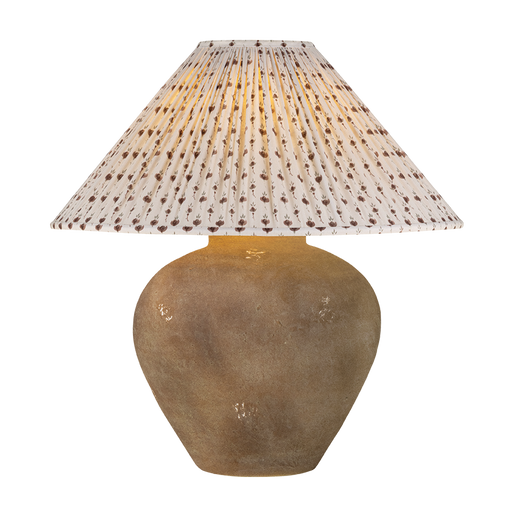 Calabria Table Lamp With Primrose Red Shade by Troy Lighting by PTL1009-P302