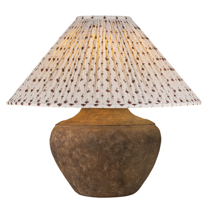 Calabria Table Lamp With Primrose Red Shade by Troy Lighting by PTL1010-P302