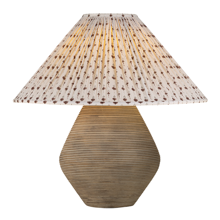 Calabria Table Lamp With Primrose Red Shade by Troy Lighting by PTL1011-P302