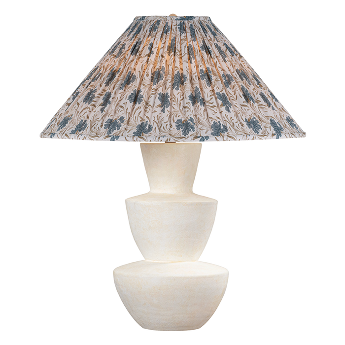Kamas Table Lamp With Bloom Slate Shade by Troy Lighting by PTL4930-PBR/CIX-P301
