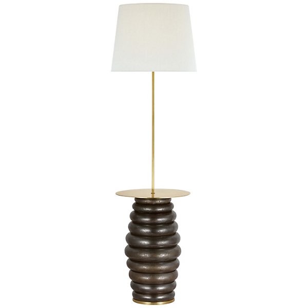 Phoebe Tray Table Floor Lamp bronze