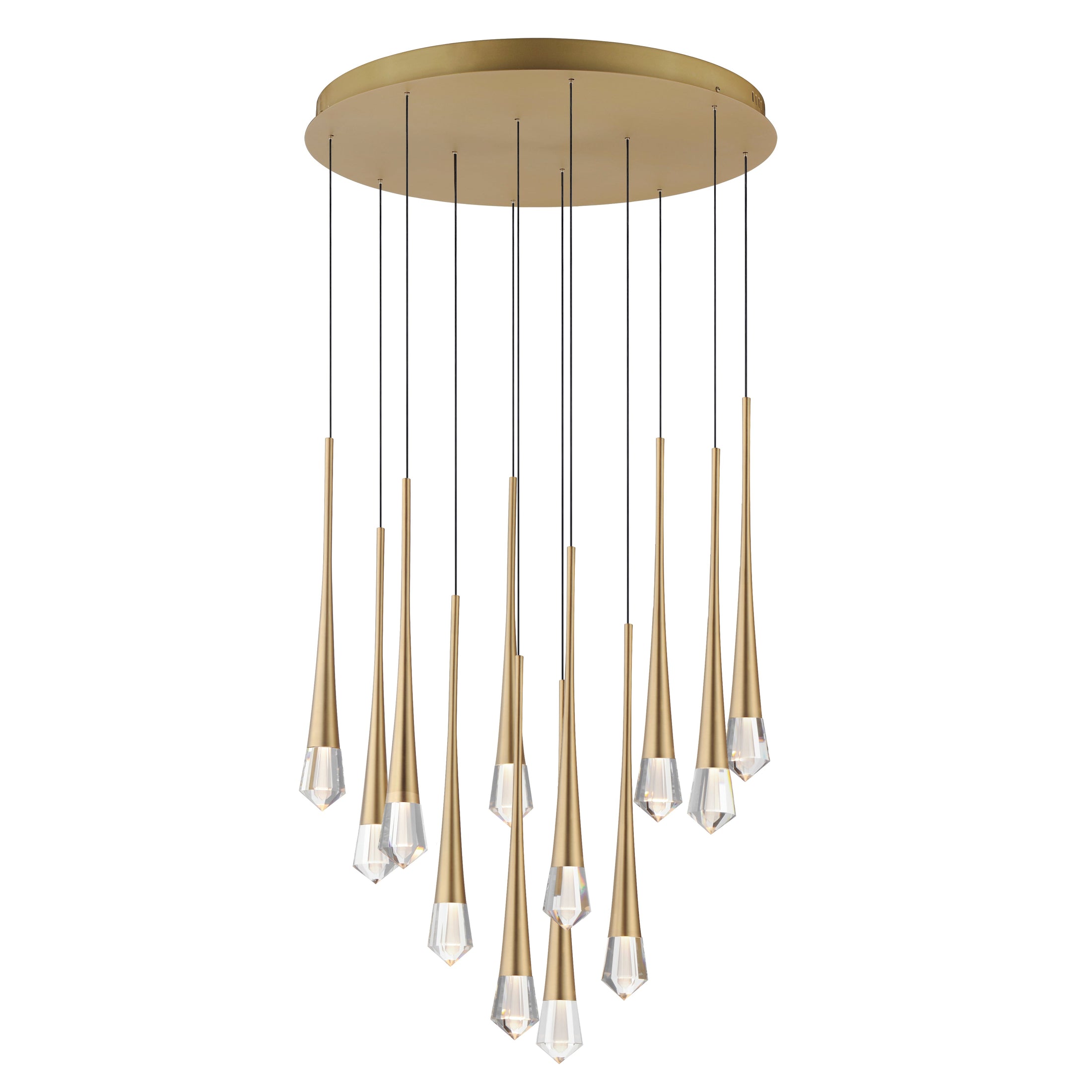 Pierce LED 12 Light Pendant - Gold