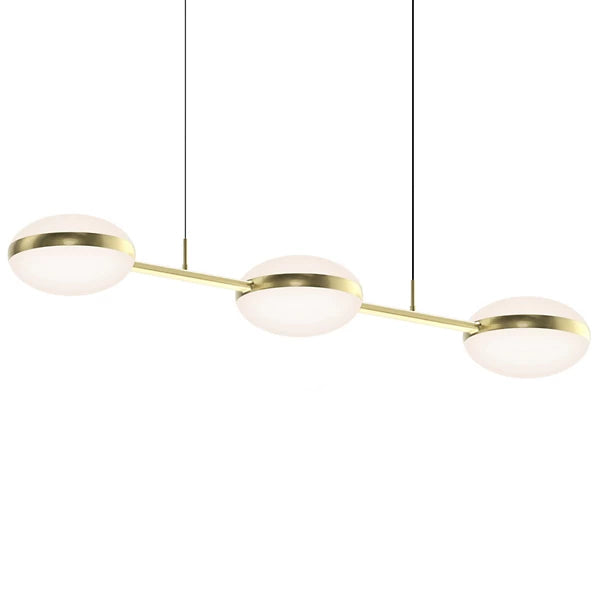 Pillows LED Linear Suspension - Brass