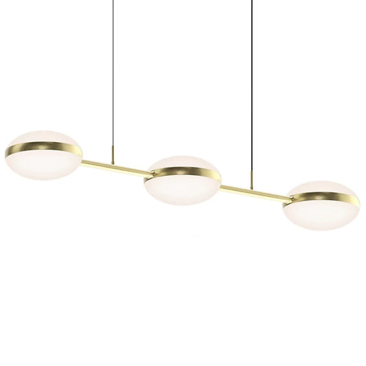 Pillows LED Linear Suspension - Brass