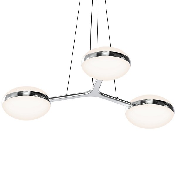 Pillows Triple LED Pendant - Polished Chrome