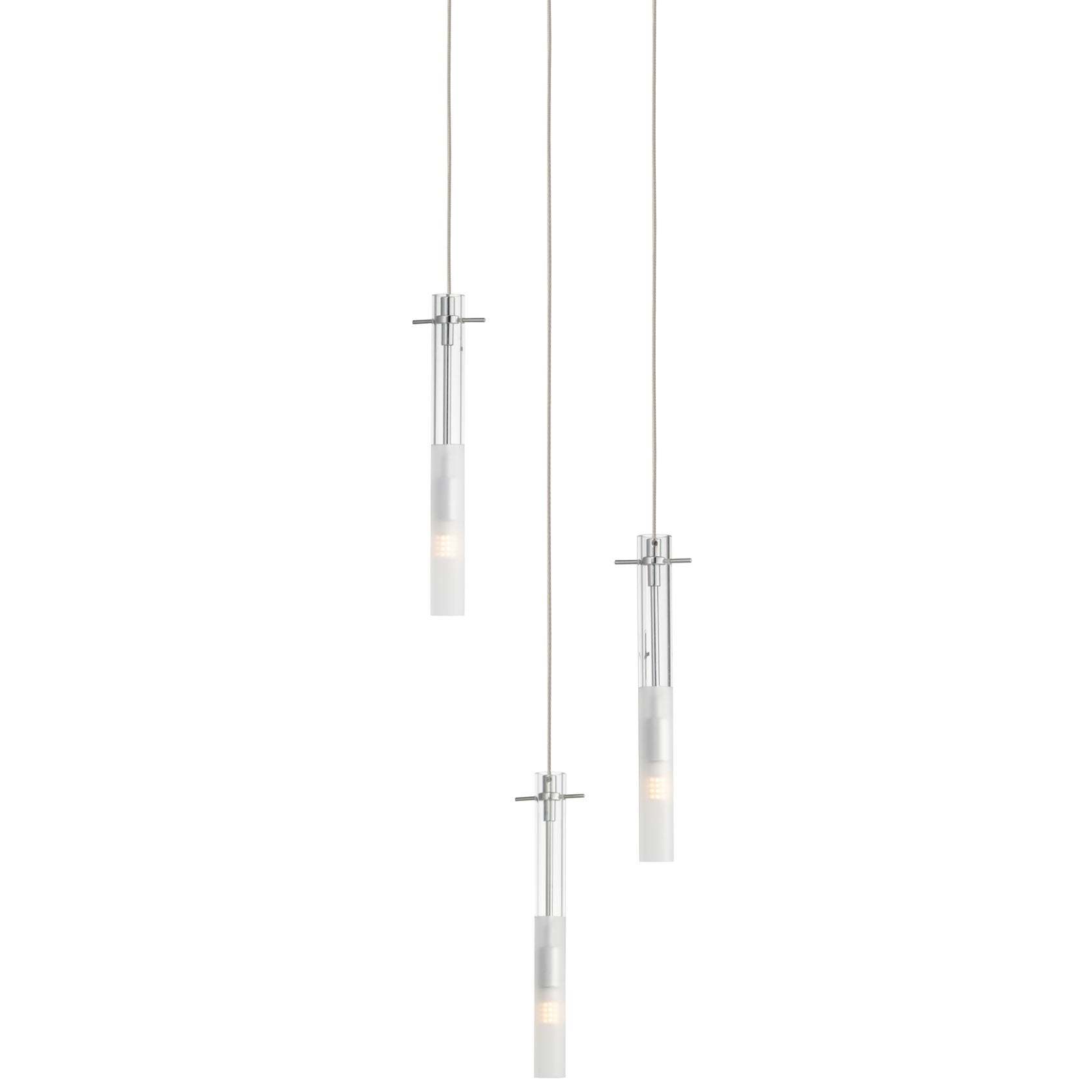 Pipette Multi-Light Pendant - Polished Chrome