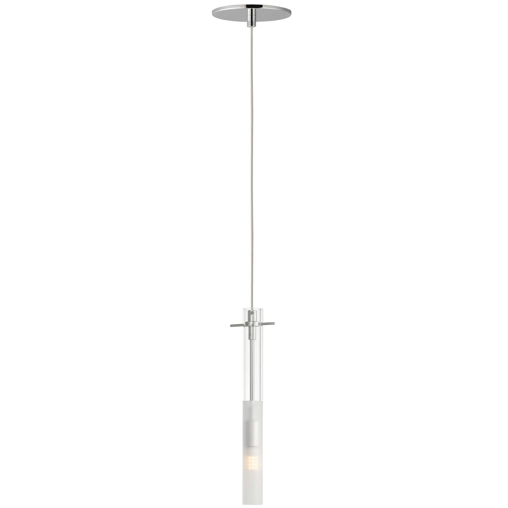 Pipette Single Pendant - Polished Chrome