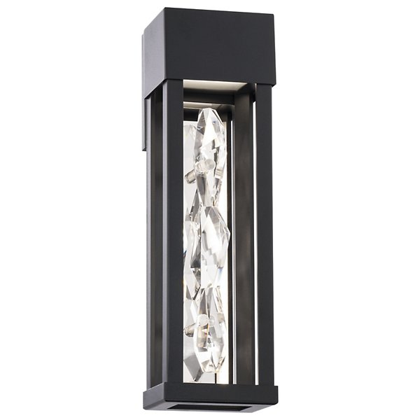 Polar 16" LED Outdoor Wall Sconce Black