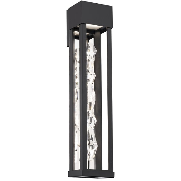 Polar 22" LED Outdoor Wall Sconce Black