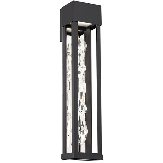 Polar 22" LED Outdoor Wall Sconce Black