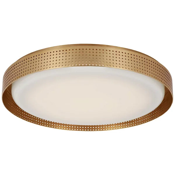 Precision Disc LED Flushmount brass