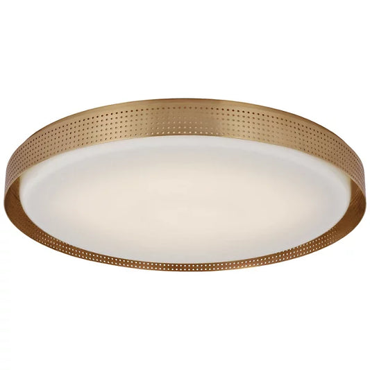 Precision Disc LED Flushmount brass