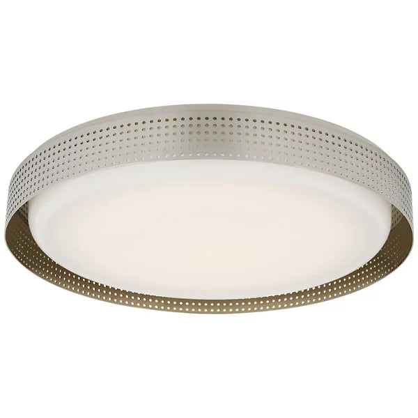 Precision Disc LED Flushmount polished nickel