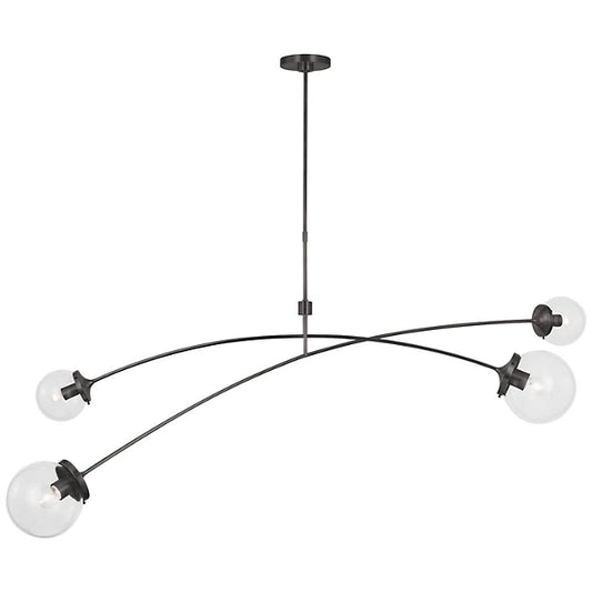 Prescott Linear Suspension Bronze/Clear Glass