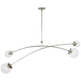 Load image into Gallery viewer, Prescott Linear Suspension Polished Nickel/Clear Glass
