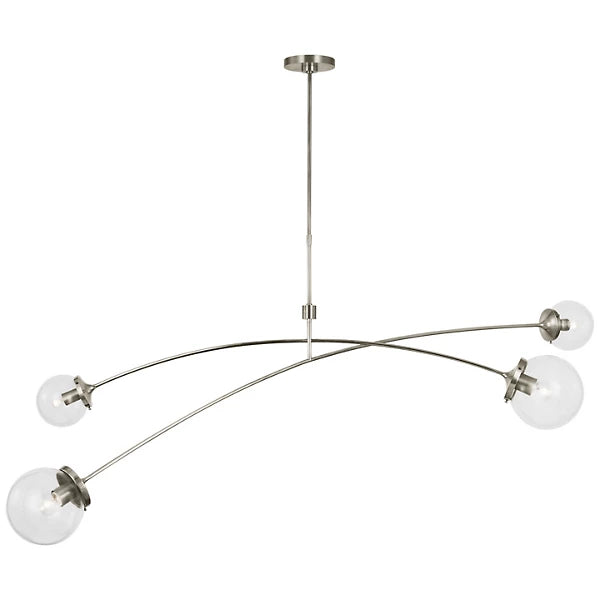 Prescott Linear Suspension Polished Nickel/Clear Glass