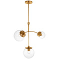 Load image into Gallery viewer, Prescott Pendant brass
