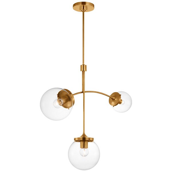 Prescott Pendant brass