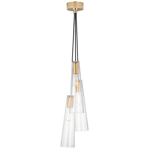 Osvaldo 4" Triple Pendant by Visual Comfort Signature