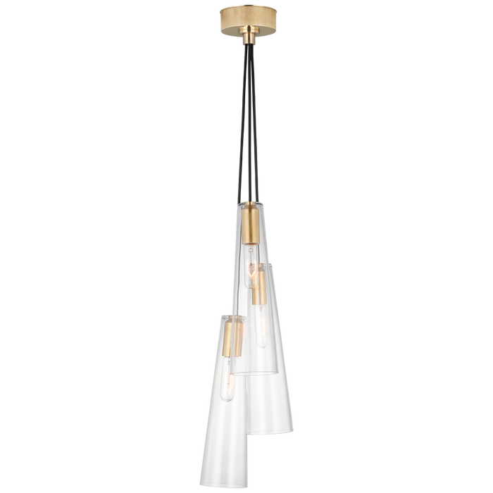 Osvaldo 4" Triple Pendant by Visual Comfort Signature