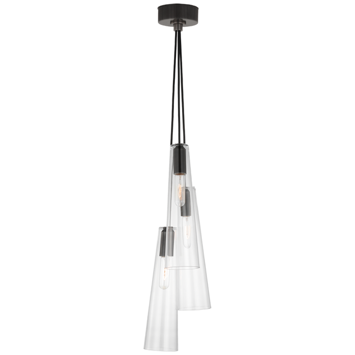 Osvaldo 4" Triple Pendant by Visual Comfort Signature
