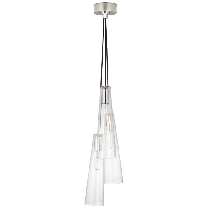 Osvaldo 4" Triple Pendant by Visual Comfort Signature