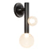 Reese 14-in Urban Bronze Dimmable LED Wall Sconce with Opal Glass
