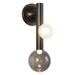 Reese 14-in Urban Bronze Dimmable LED Wall Sconce with Smoked Glass
