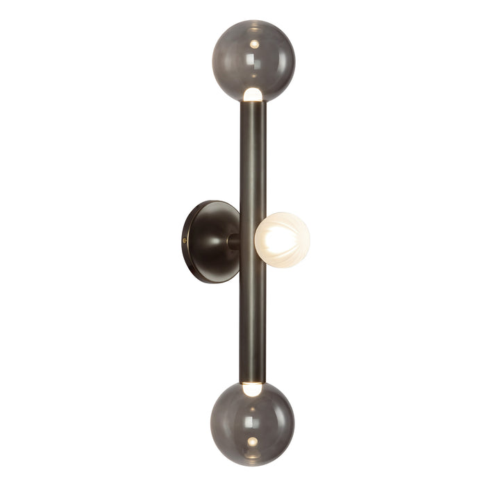 Reese 23-in Urban Bronze Dimmable LED Vanity Light with Smoked Glass