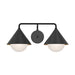 Remy 21-in Matte Black/Opal Glass 2 Lights Vanity by Alora Lighting | VL485221MBOP | Alora Lighting