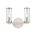 Load image into Gallery viewer, Revolve Clear Glass/Polished Nickel 2 Lights Wall/Vanity by Alora Lighting | WV309022PNCG | Alora Lighting
