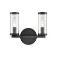 Load image into Gallery viewer, Revolve Clear Glass/Urban Bronze 2 Lights Wall/Vanity by Alora Lighting | WV309022UBCG | Alora Lighting
