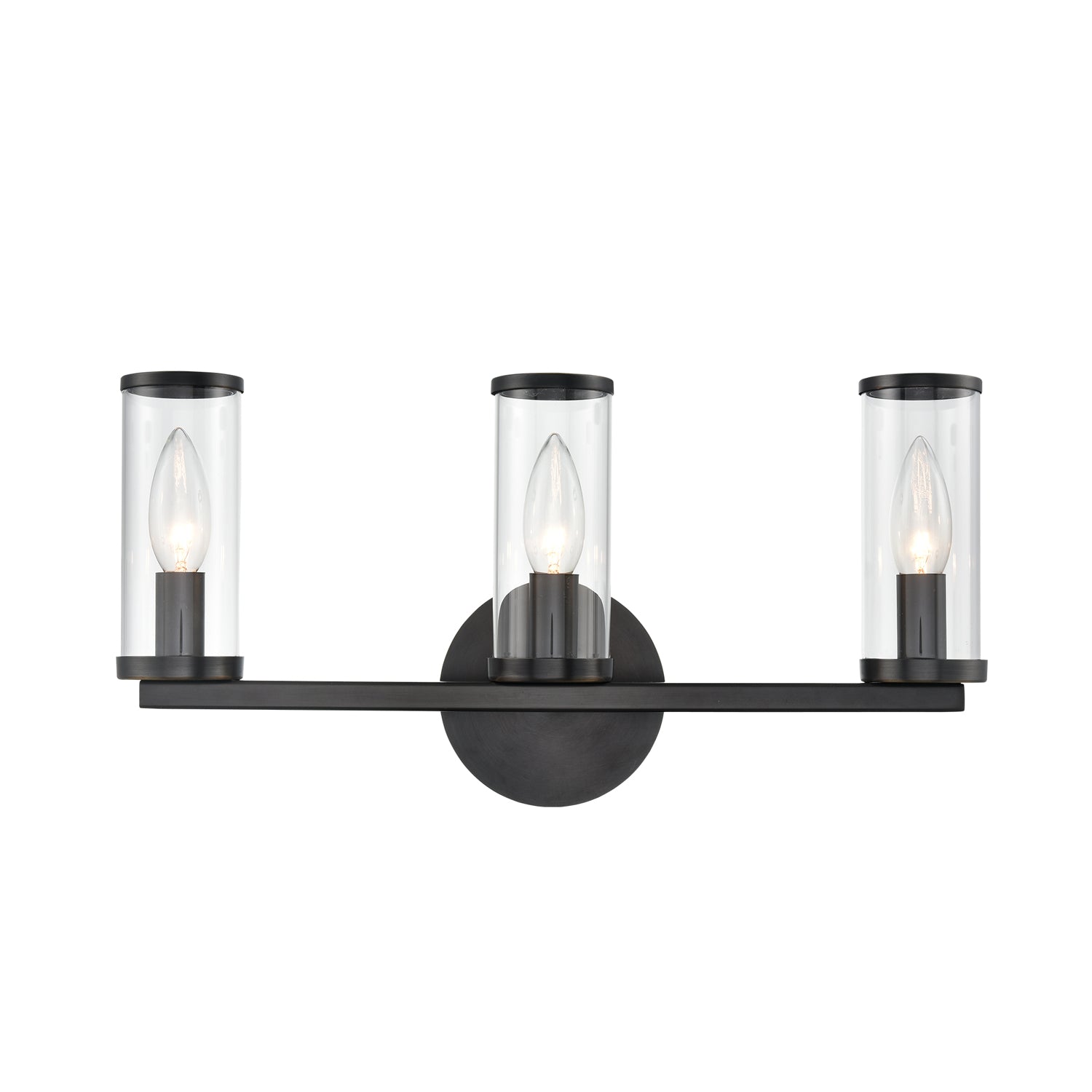 Revolve Clear Glass/Urban Bronze 3 Lights Wall/Vanity by Alora Lighting | WV309033UBCG | Alora Lighting