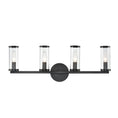 Load image into Gallery viewer, Revolve Clear Glass/Urban Bronze 4 Lights Wall/Vanity by Alora Lighting | WV309044UBCG | Alora Lighting
