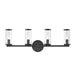 Revolve Clear Glass/Urban Bronze 4 Lights Wall/Vanity by Alora Lighting | WV309044UBCG | Alora Lighting