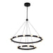 Rezz LED Chandelier in Black Finish | Kuzco Lighting