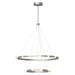 Rezz LED Chandelier in Brushed Nickel Finish | Kuzco Lighting
