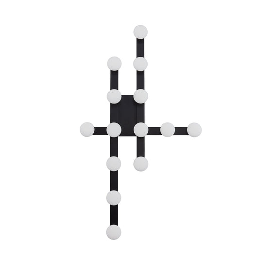 Rezz LED Flush Mount in Black Finish | Kuzco Lighting