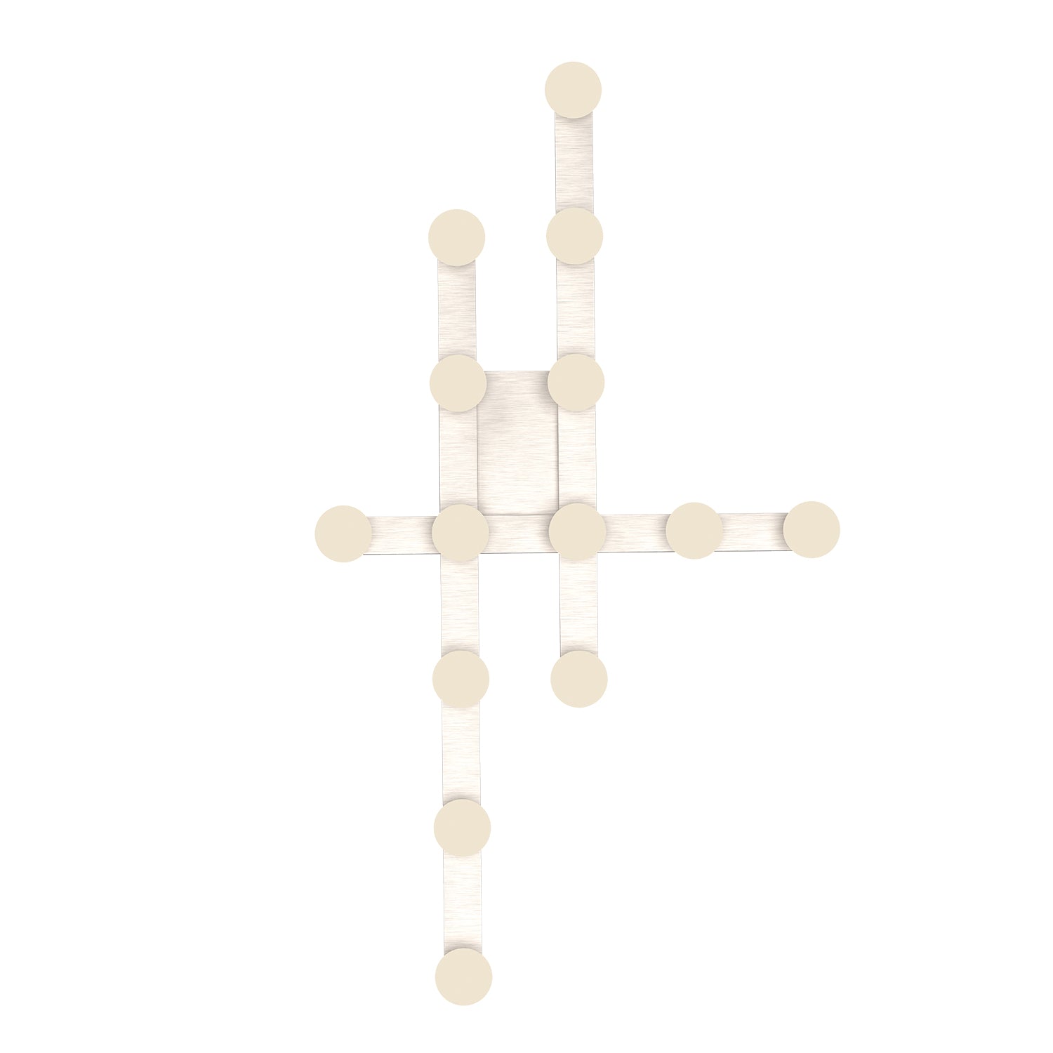 Rezz LED Flush Mount in Brushed Nickel Finish | Kuzco Lighting