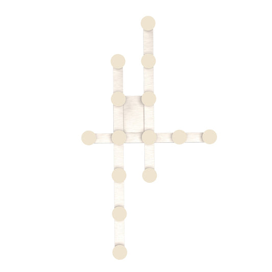 Rezz LED Flush Mount in Brushed Nickel Finish | Kuzco Lighting