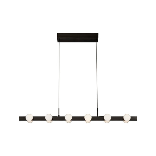 Rezz LED Linear Pendant in Black Finish | Kuzco Lighting
