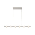 Load image into Gallery viewer, Rezz LED Linear Pendant in Brushed Nickel Finish | Kuzco Lighting

