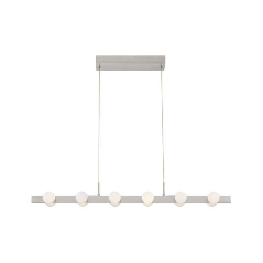 Rezz LED Linear Pendant in Brushed Nickel Finish | Kuzco Lighting