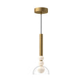 Load image into Gallery viewer, Rise LED Pendant in Brushed Gold/Clear Finish | Kuzco Lighting
