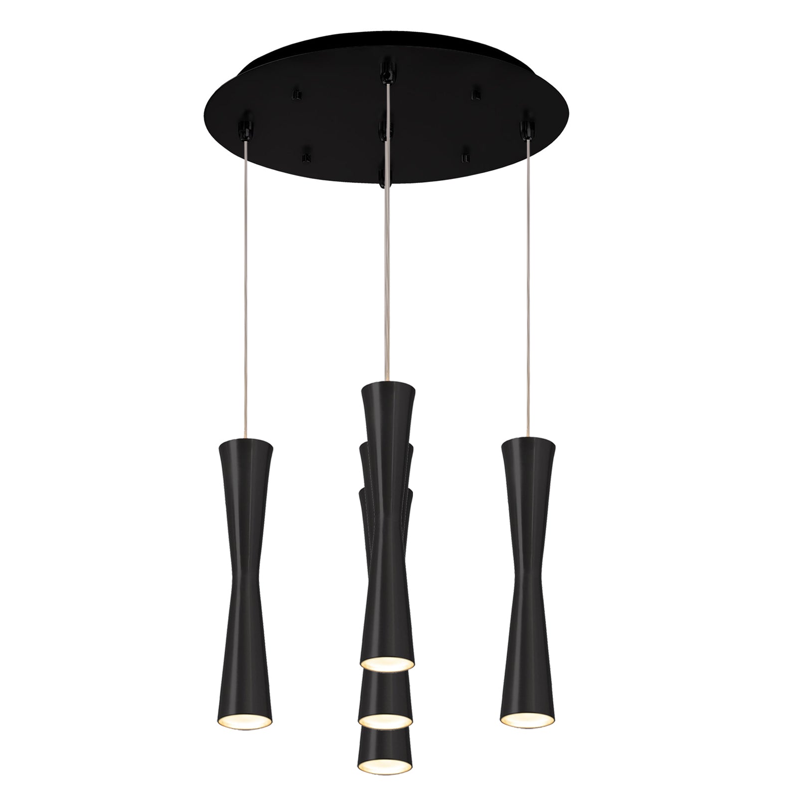 Robson Multi-Light Pendant in Black Finish | Kuzco Lighting