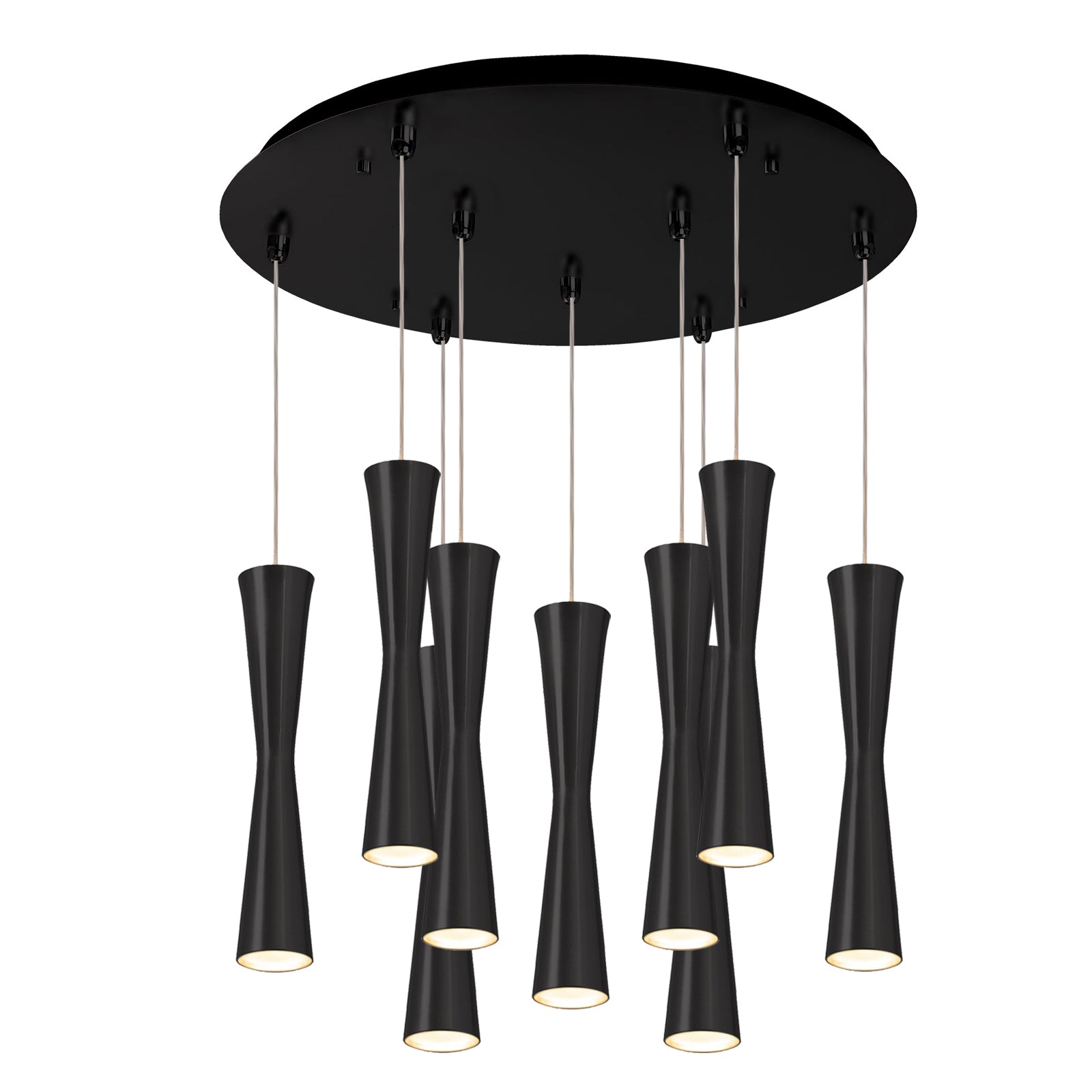 Robson Multi-Light Pendant in Black Finish | Kuzco Lighting
