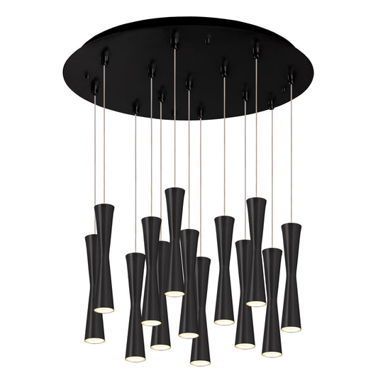 Robson Multi-Light Pendant in Black Finish | Kuzco Lighting