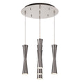 Load image into Gallery viewer, Robson Multi-Light Pendant in Brushed Nickel Finish | Kuzco Lighting
